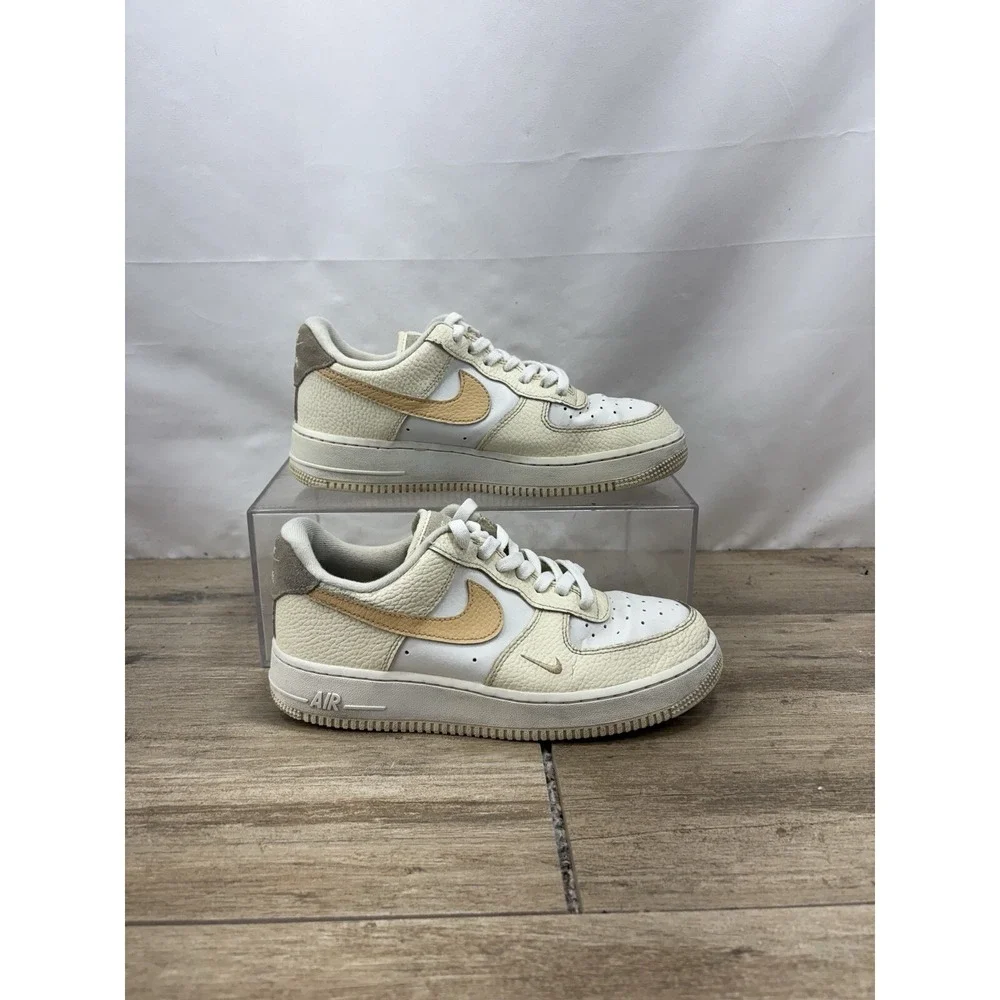 NIKE AIR FORCE 1 LOW 07 COCONUT MILK-SESAME-LIGHT BONE DX8953-100 Woman's 8.5